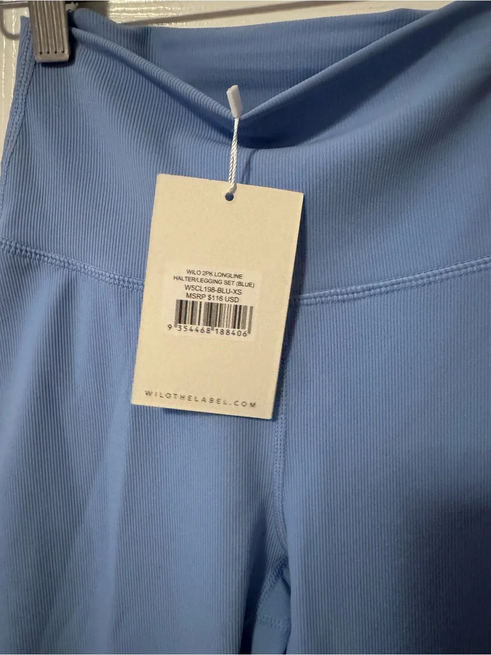WILLOW Sky Blue Women's Tank Top and Legging Set - Picture 4 of 7